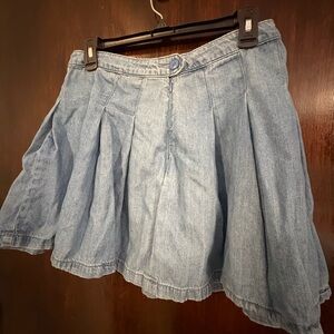 Bundle 3 for $15. American Eagle Outfitters Blue Denim Skater Skirt. Size 6.